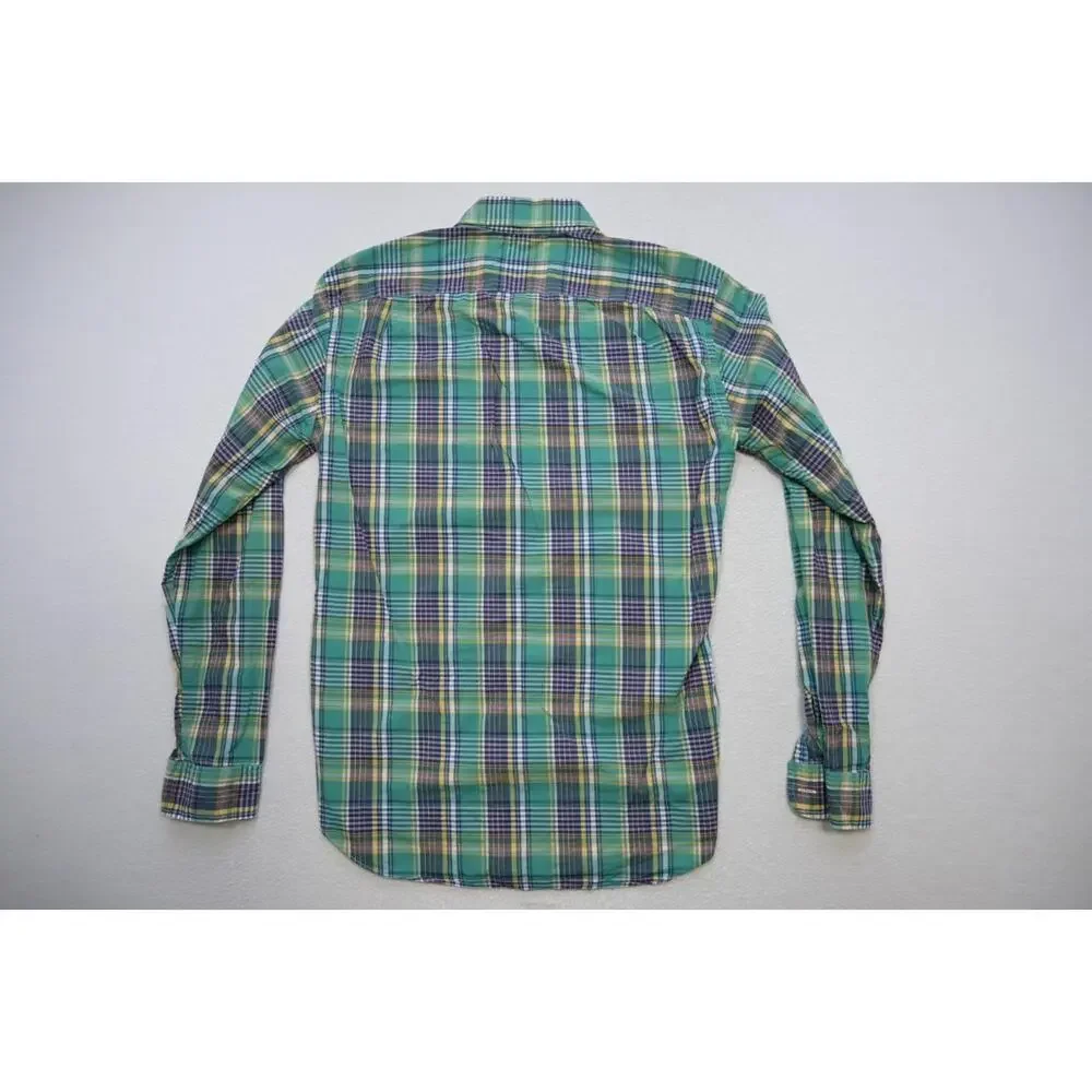 J‎ Crew Light Weight Dress Shirt Plaid Casual Long Sleeve Mens Size Medium